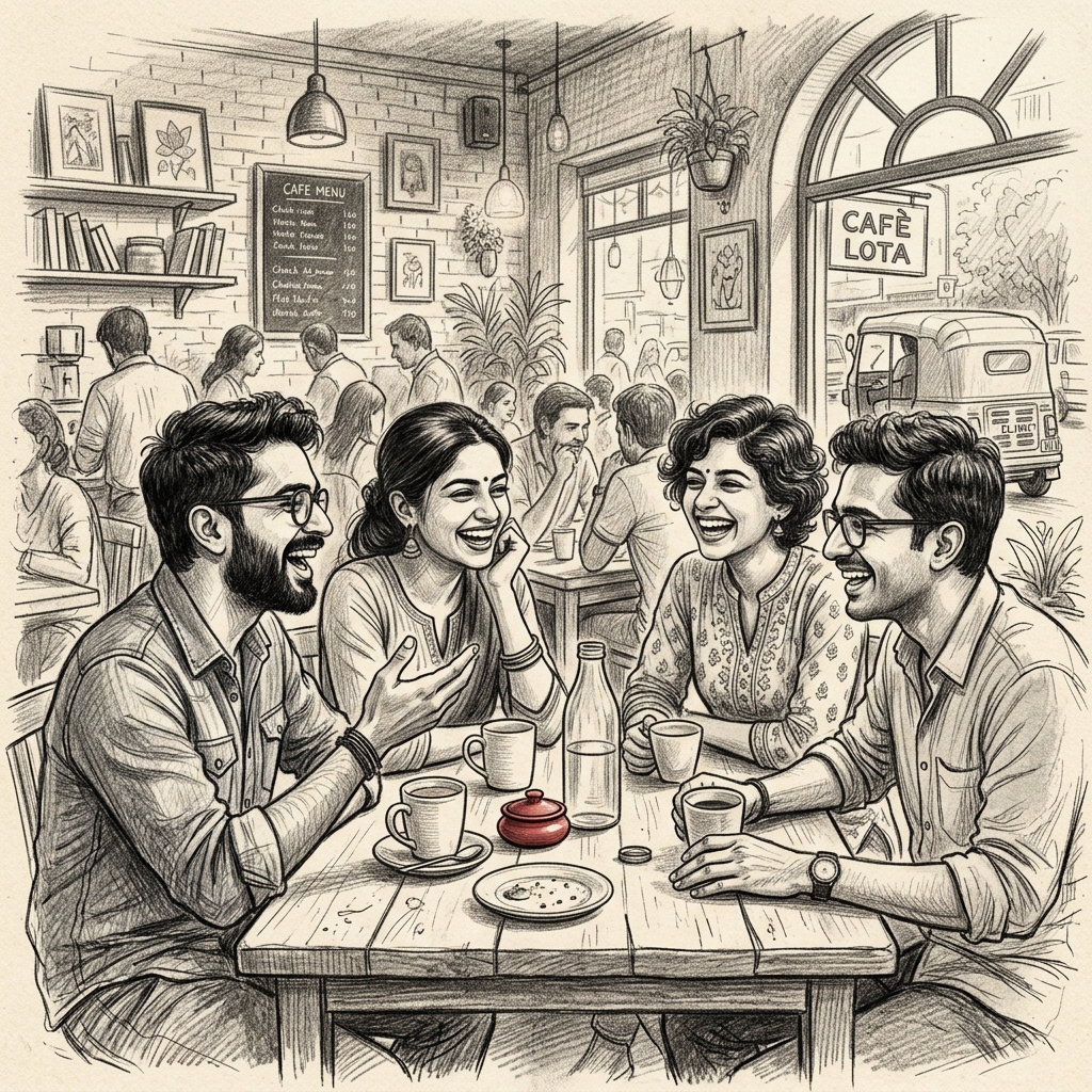 Genuine friends laughing together showing authentic social companionship